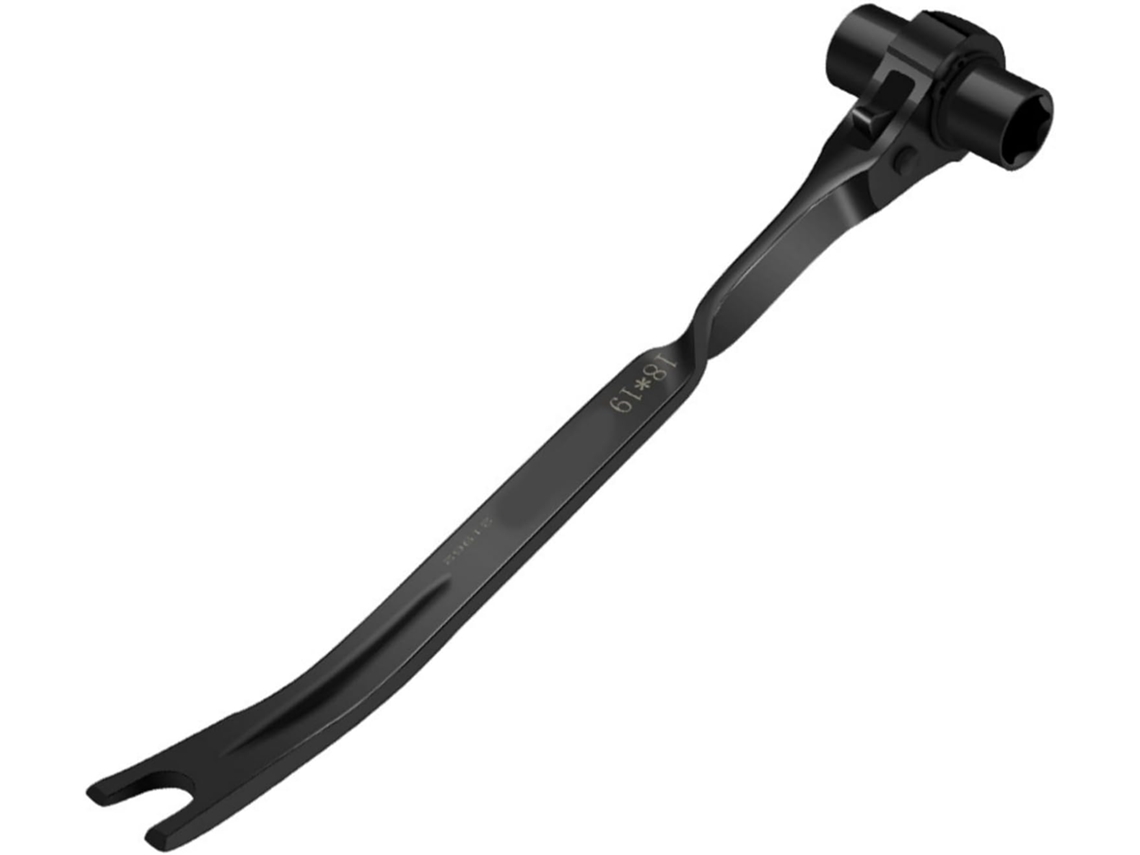 Llave de carraca de acero reforzado, diseñada para taladrado en húmedo y trabajos de construcción.