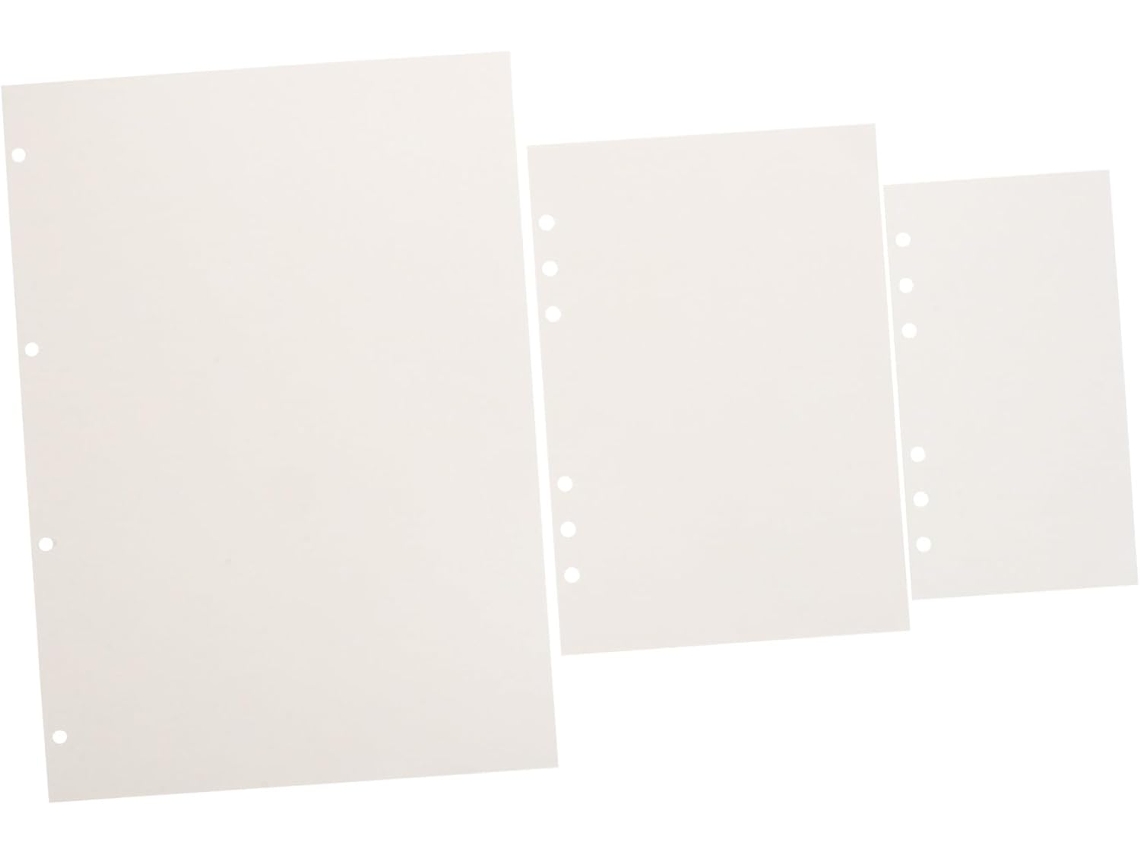 Cuadernos De Papel Blanco Recargables, Sin Líneas, Para Carpetas De Anillas, Recambios Para Cuadernos