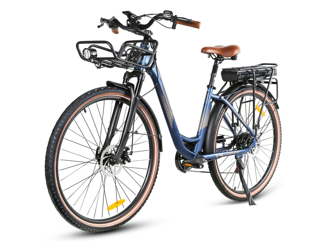 Bicicleta Eléctrica SAMEBIKE Rs-A07 500W 36V 13Ah 35Km/H 28'' City E-Bike Azul