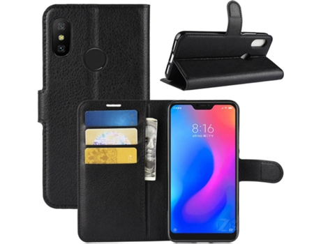 Carcasa Xiaomi Mi A2 Lite « Redmi 6 Pro Multi4you Libro Cartera Negro