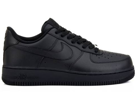 Zapatillas Deportivas NIKE Air Force 1 07 Hombre (Negro - Cuero Natural - 45)