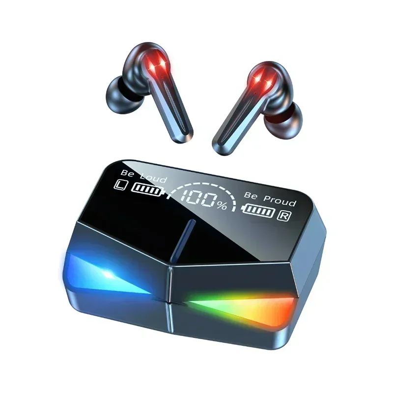 Auriculares Inalámbricos Bluetooth 5.3 (negros), Deportivos, Con Micrófono Y Estuche De Carga.