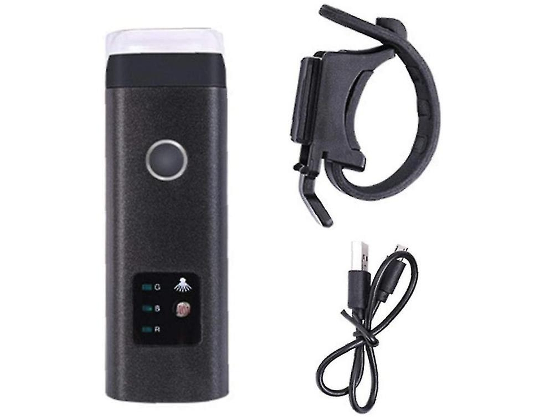 Faro De Bicicleta Led Con Luz Frontal Para Bicicleta Por Inducción Inteligente Impermeable Yizhood (negro)