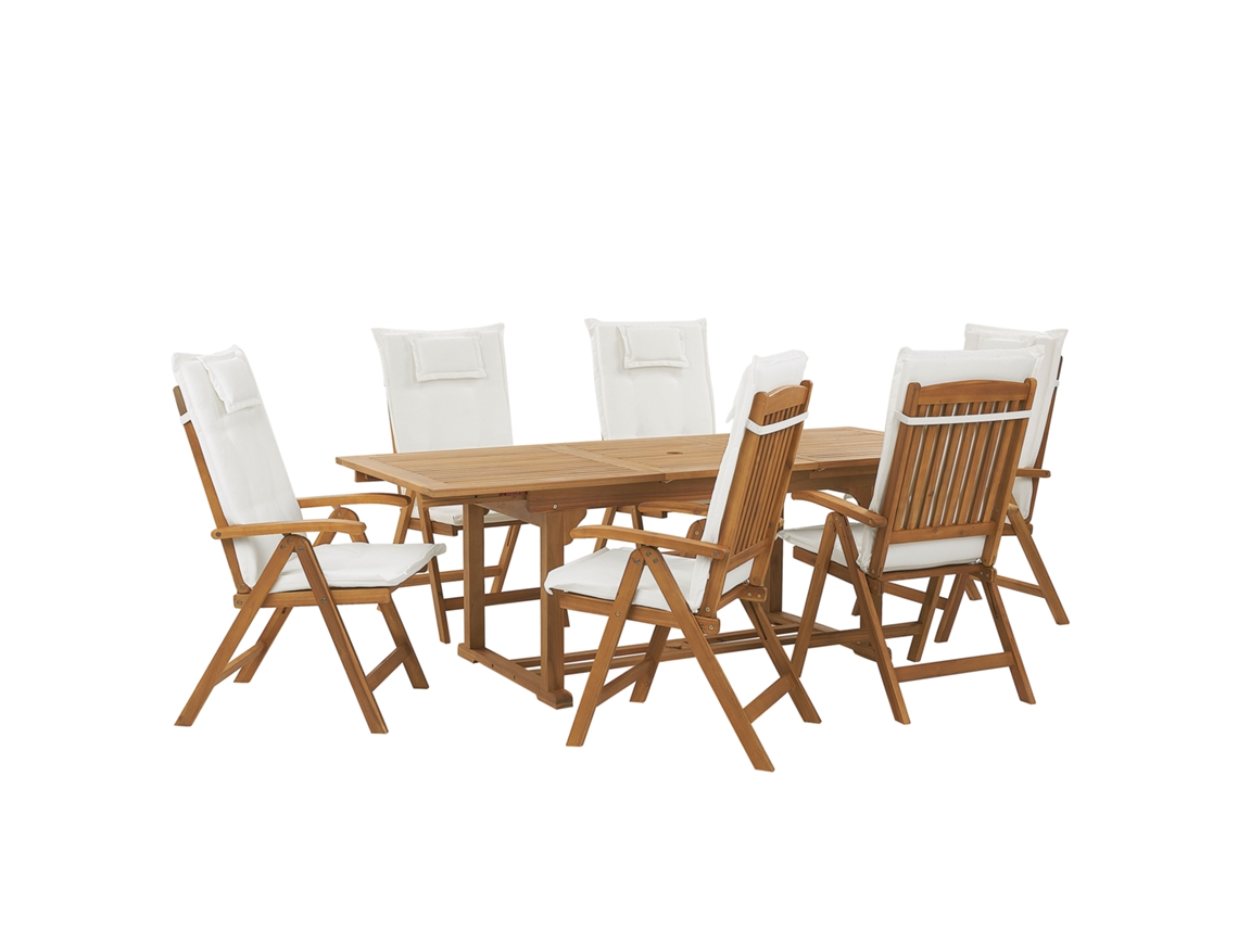 Conjunto de Jardín Java 263088 (Marrón - Madera de Acacia -90x220x105 cm)