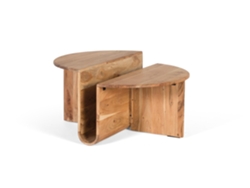 Mesa de centro de madera de acacia con revistero integrado Giner Y Colomer