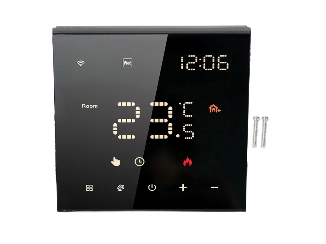 Termostato Inteligente Wifi Con Control Por Aplicación, Pantalla Táctil Programable De 7 Días, Modo Hogar, 100-250 V Ca, 3 A