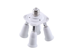 Adaptador De Socket E27, Porta Lámpara E27, Splitter Y Convertidor Para Bombillas E27