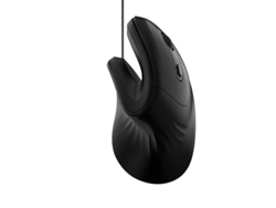 Ratón ergonómico con cable Bestvite, negro