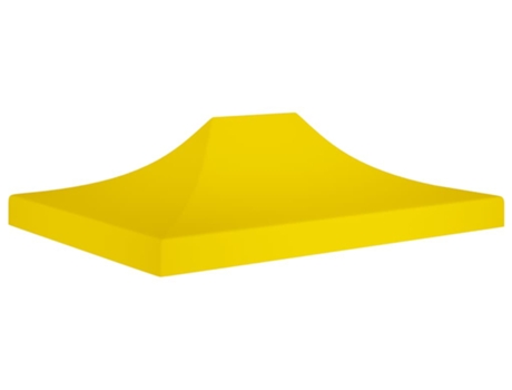 vidaXL Techo de carpa para celebraciones amarillo 4x3 m 270 g/m²