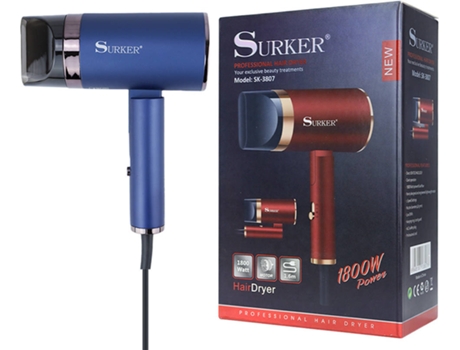 Secadora de Pelo SURKER SK-3807 Profesional (1800 W)