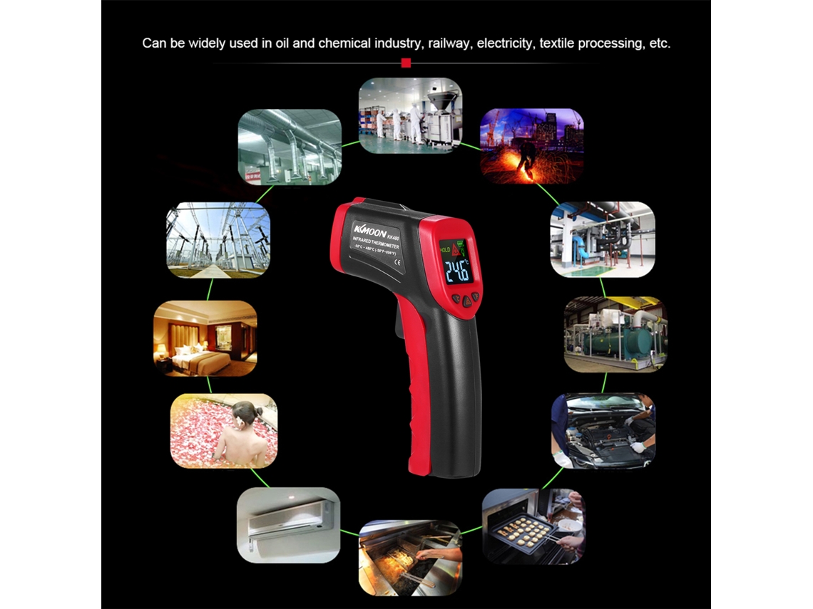 Termômetro Infravermelho Portátil com Laser 50~480°C S/MARCA