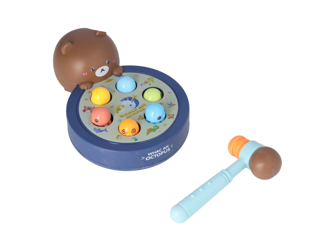 Dan26-juego De Golpear Topos Interactivo Educativo Para Niños Con Martillo Oso Marrón Para Mayores De 3 Años