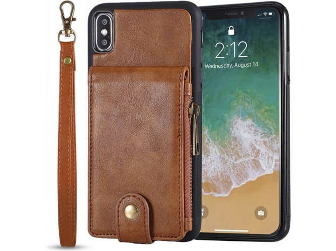 Funda iPhone 11 WISETONY Ouqihan-54 Marrón