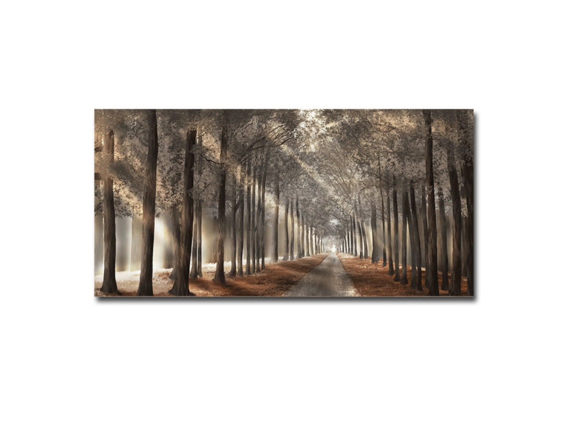 Arte de pared Arte de pared Pintura de naturaleza Paisaje abstracto moderno con tema de sol brumoso Impresión giclée Resistente a los rayos UV