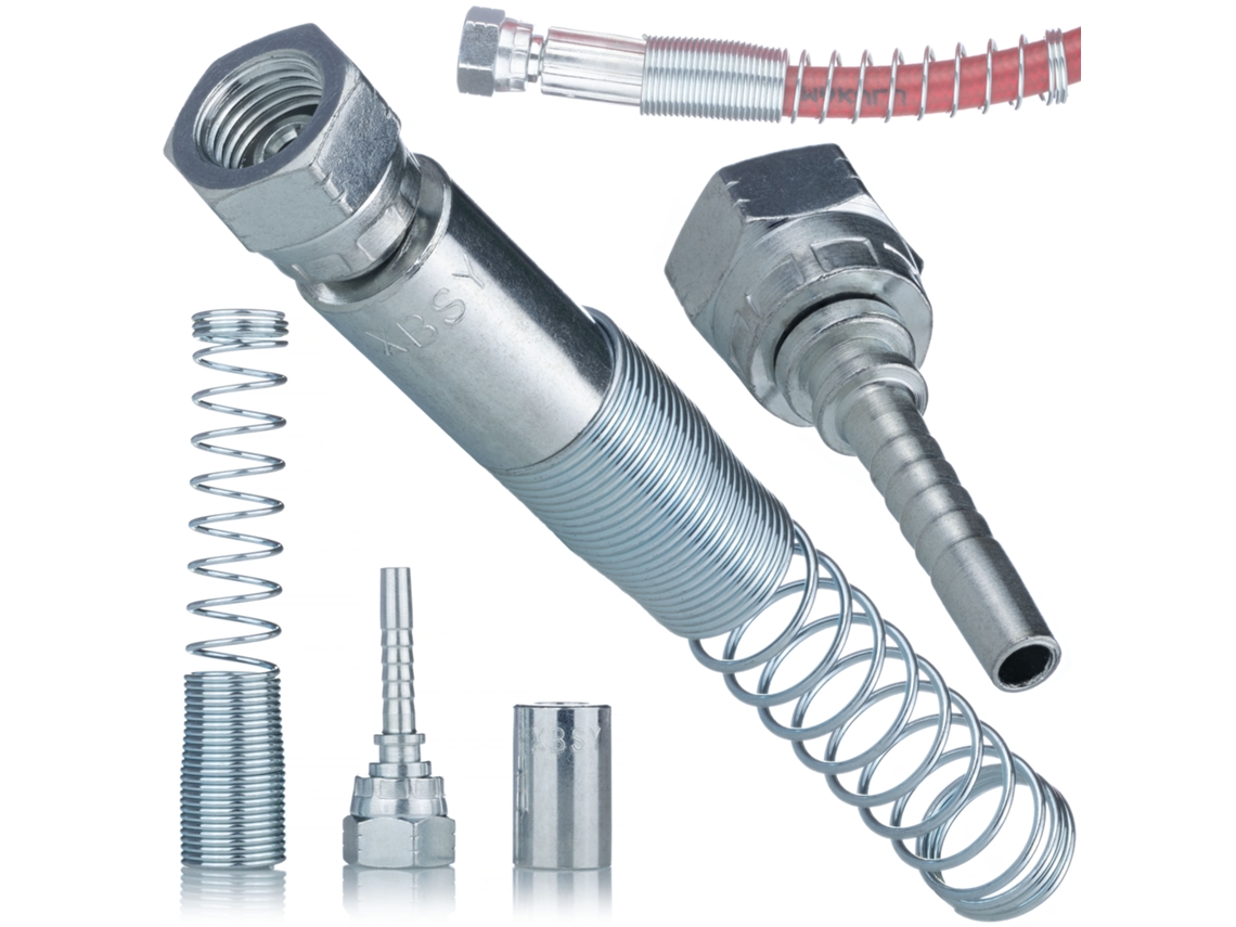 Conector Para Manguera De Pintura 1/4'' – Alta Durabilidad | Acero Inox | Proteccion Contra Abrasion