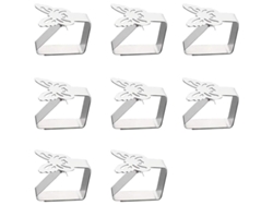 2026-36191-pinza De Mantel De Acero Inoxidable Mariposa 6.2*5cm Para Mesa Decorativa Y Fija