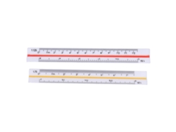 Set De 2 Reglas Arquitectónicas Plásticas Pequeñas Escala Mini De Bolsillo Para Ingenieros Arquitectos 12.5cm
