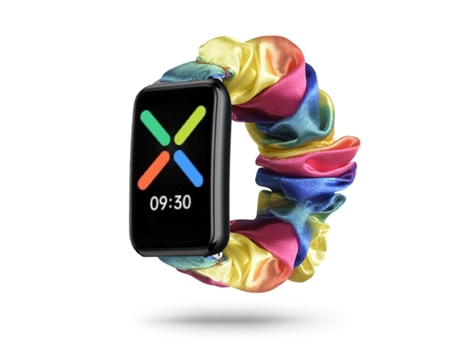 Correa Oppo Watch Free Pulsera Scrunchie Multicolor