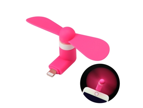 Mini Ventilador SLOWMOOSE Portátil USB para Smartphone iPhone Rosa