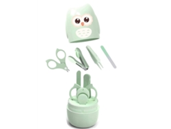 Juego de tijeras para uñas de bebé (estampado de búho verde)*