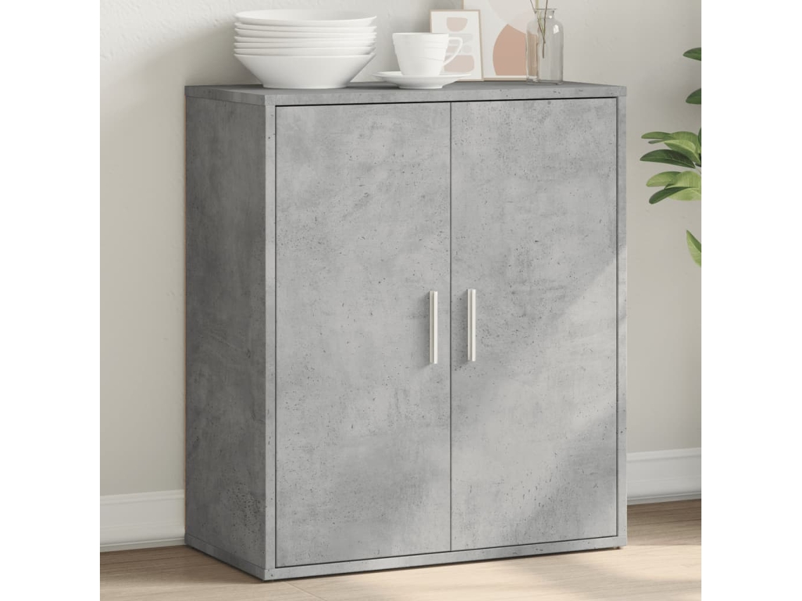 Aparador De Madera De Ingeniería Gris Hormigón 60x31x70 Cm