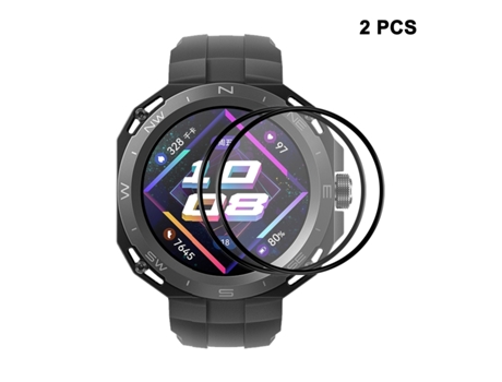 2 piezas para Huawei Watch GT Cyber ENKAY 3D pieza de borde suave de cobertura total + película protectora de pantalla PMMA HD