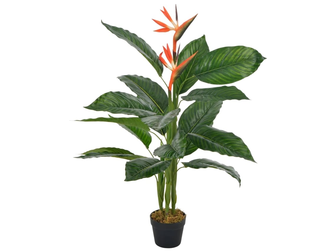 Planta artificial VIDAXL Naranja Plástico (100 cm)