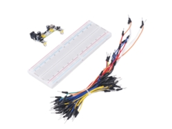2026as-kit De Protoboard Eléctrico 830 Puntos Para Principiantes Con Fuente De Alimentación 12v Blanco