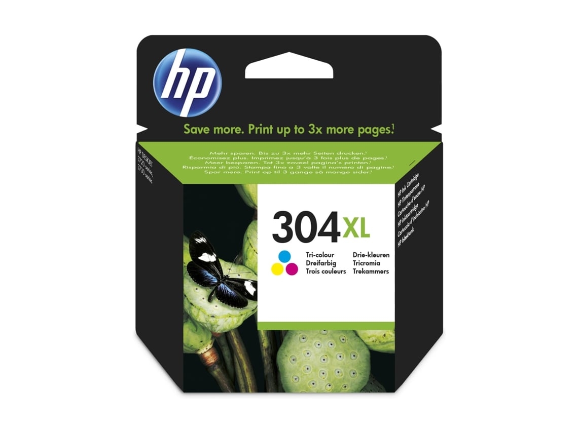 Cartucho de tinta Original HP 304XL de alta capacidad Tricolor para Deskjet serie 3700