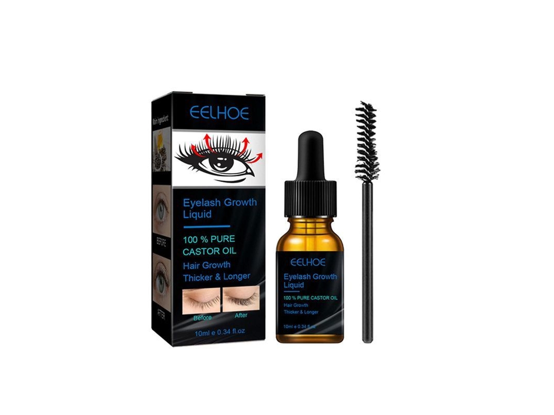 Sérum Para Pestañas Y Cejas Con Aceite De Ricino Puro Para Favorecer Su Crecimiento Y Engrosamiento.