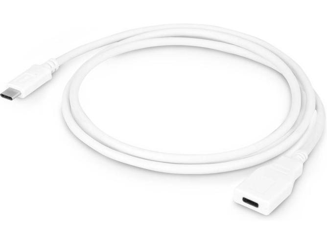 Cable USB URBAN FACTORY (USB-C - USB-C - 1 m - Blanco)