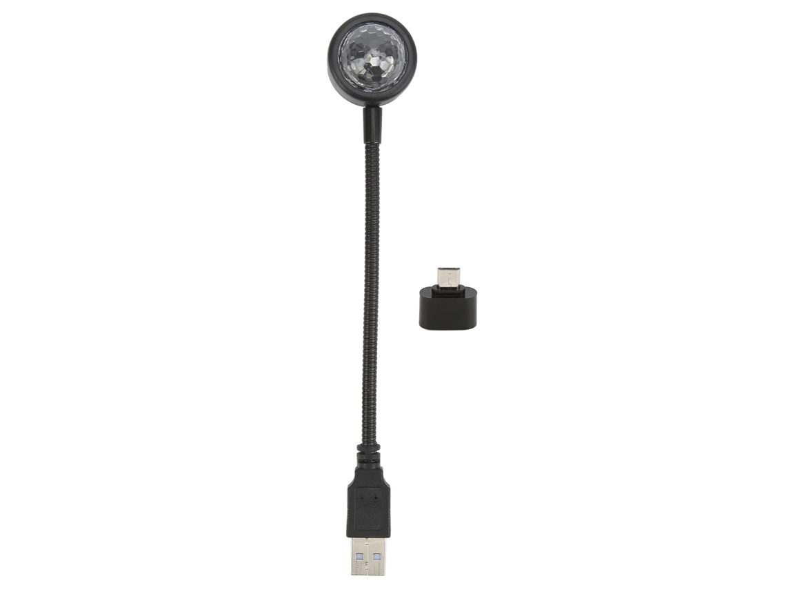 NEVEANCE Proyector de Estrellas USB Luz Nocturna LED Control por Voz Rotación 360° Ajustable Portátil para Coche y Hogar