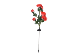 Flores Solares Panel De Células Control Luz Inteligente Función Impermeable Luces En Forma Flor
