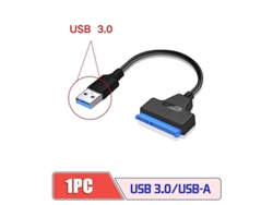 Adaptador Usb 3.0 A Sata Con Puerto De Alimentación De Cc Para Discos Duros/ssd Mecánicos, Interfaz Usb-a