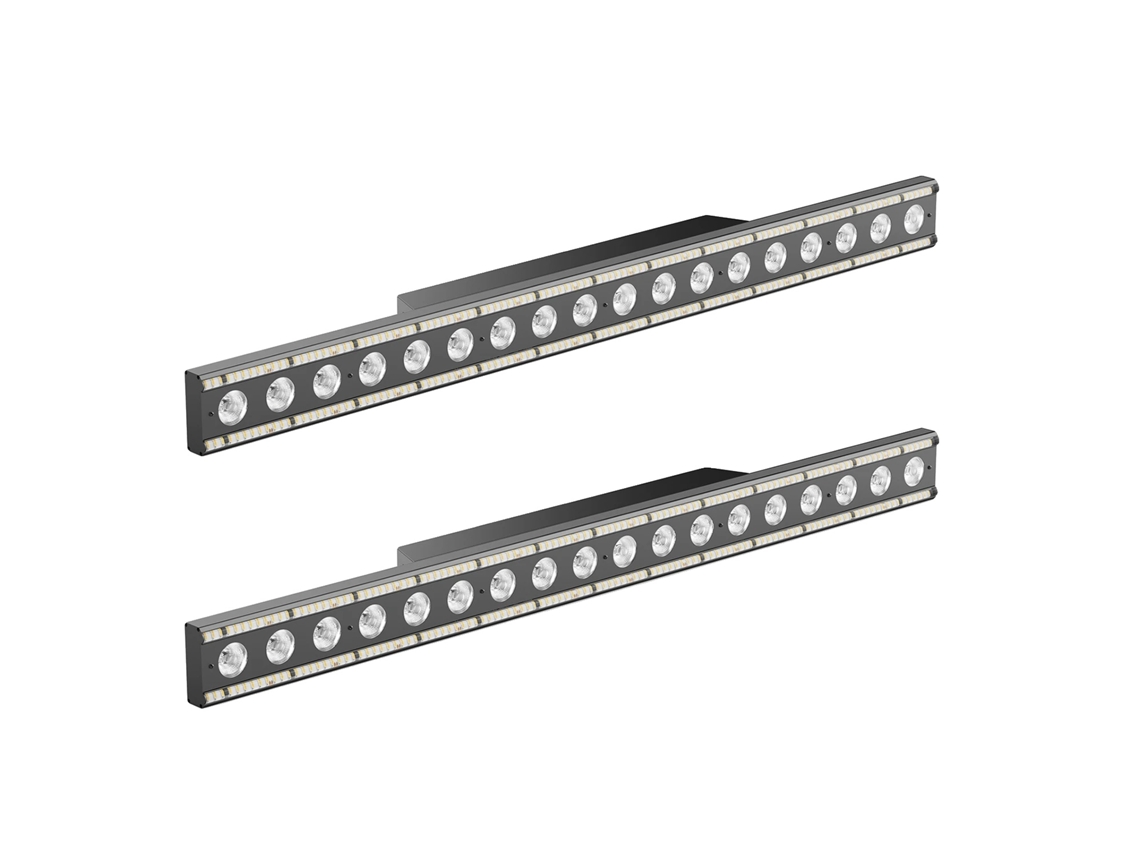 Focos de escenario RGBW, luces de lavado, efectos de iluminación dinámicos, control DMX, 2 unidades, enchufe europeo OEM