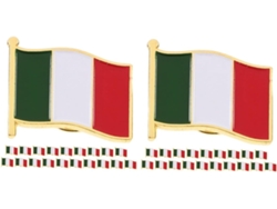 80 Piezas De Broches Con La Bandera Italiana Para Mochilas, Pines Nacionales Para Solapa.