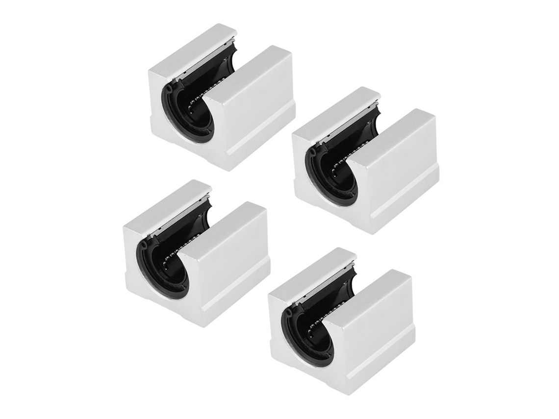 2026velora-4pcs Cojinete Lineal Deslizante Sbr20uu Bloque Deslizante Piezas Cnc Impresora 3d 20*39*11mm