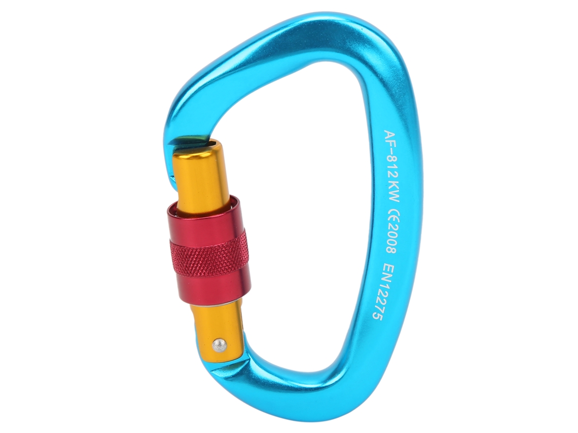Anub carabiner de Escalada Resistente Design Antiderrapante Leve para Camping Escalada em Rocas Azul