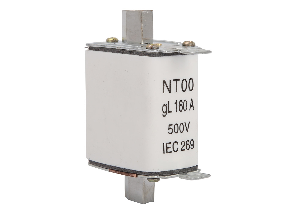 Fusible De Lámina Cerámica 160a 500v Protección Segura Para Equipos Eléctricos Nt00/rt16-00