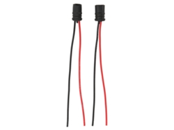 2 Bases De Lámpara T10 Negras De 12 V Y 30 A Con 2 Portalámparas Led Y Cable Para Equipos Industriales, Automóviles Y Bicicletas.