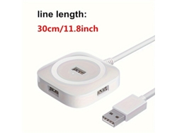 Estación de acoplamiento Yizhood Hub de computadora Plug &amp; Play USB 3.0 Cable divisor Hub Uso doméstico Blanco