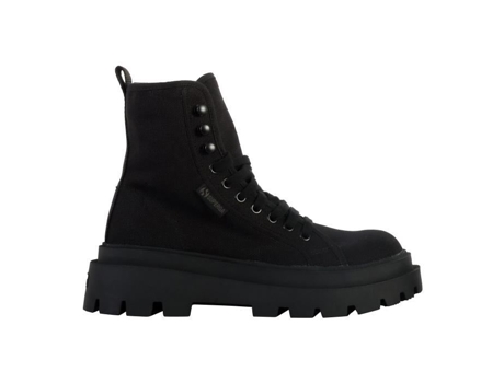 Botas de Mujer SUPERGA Raso Negro (36)