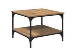Mesa de centro - Mesa auxiliar de roble hecha a mano 55 x 55 x 40 cm HARLANV1