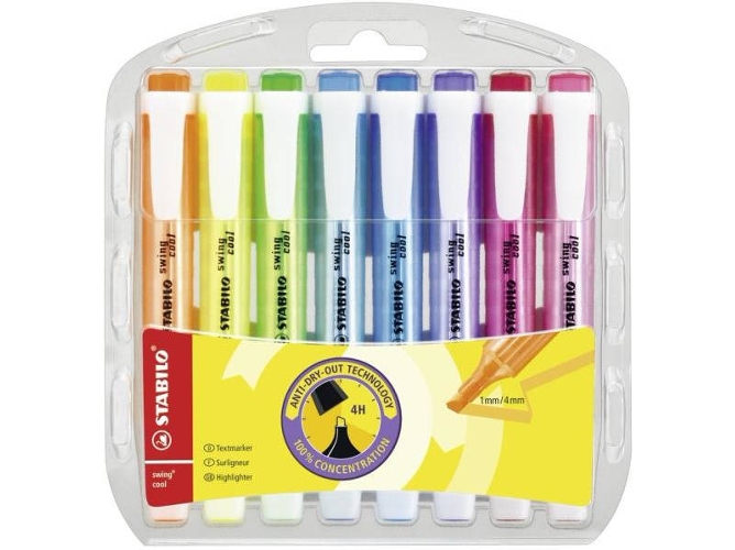 Pack 8 Marcadores STABILO Swing Cool Multicolor