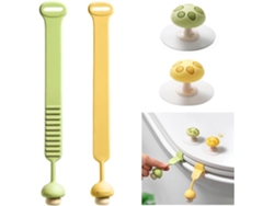 4 Manejos De Asiento De Inodoro En Forma De Champiñón Silicona Ajustables Para Evitar Tocar La Tapa