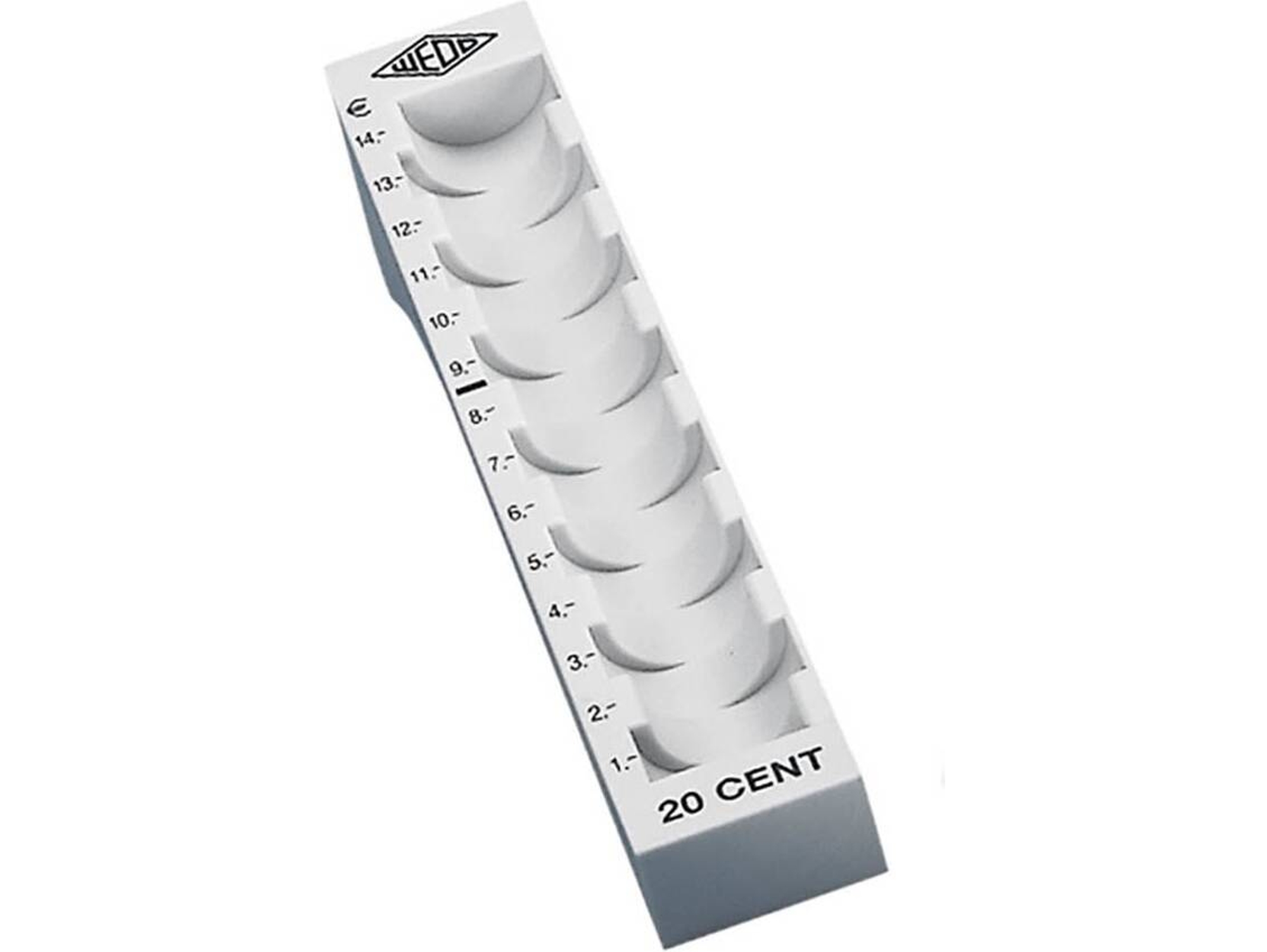 Organizador de Monedas para Caja WEDO 160 702037 (20 céntimos)