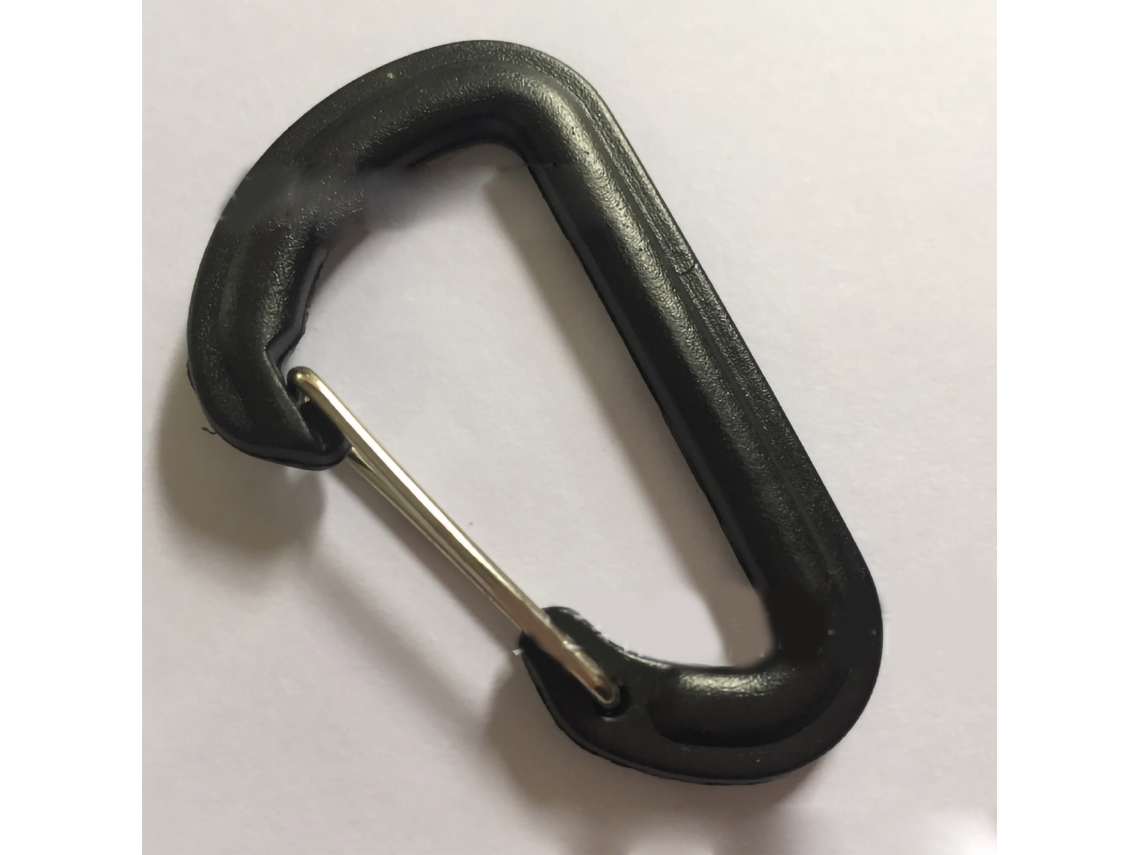 Fusil De Escalada Pequeño Y Ligero De Plástico Negro Con Forma De D Y Fácil Conexión.