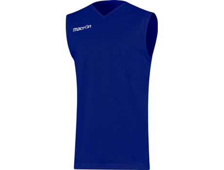 Camiseta de Hombre para Baloncesto MACRON Sin Mangas Amon Azul (4XL)