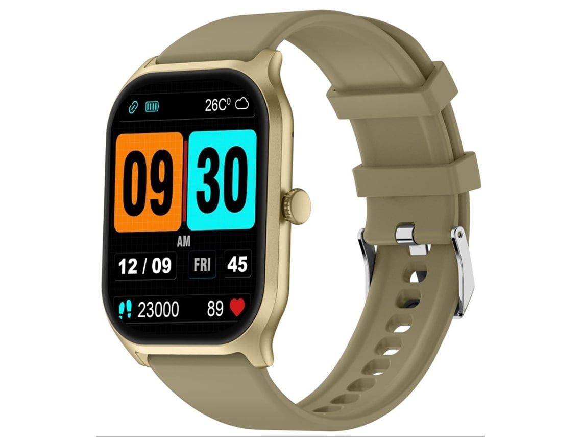 Reloj inteligente con gran pantalla HD, clasificación de resistencia al agua IP67, monitorización de la frecuencia cardíaca, oxígeno en sangre y presión arterial.