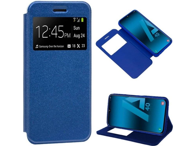 Funda Samsung Galaxy A40 COOL Flip Azul